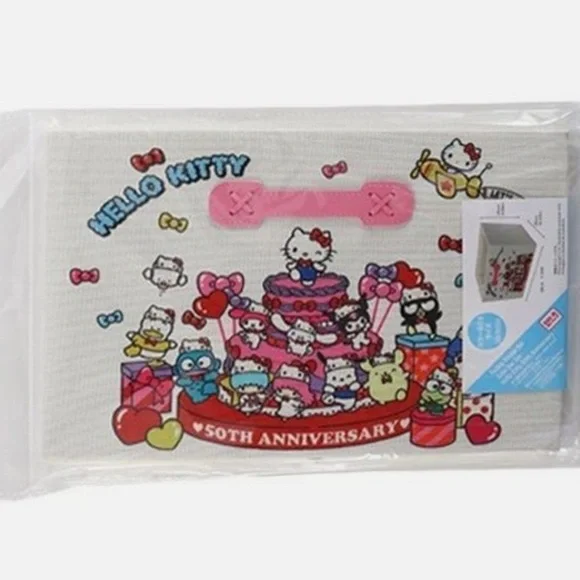 Hello Kitty and friends gift basket Sanrio storage bin organizer laundry plush - Picture 5 of 6
